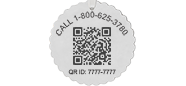 QR Code French Elite Medical ID Necklace Sterling Silver, Silver Gold, pemblem image number 0